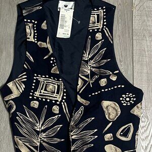 Share NWT Vintage 90s Boys Size Large L Printed Vest Robert Allen